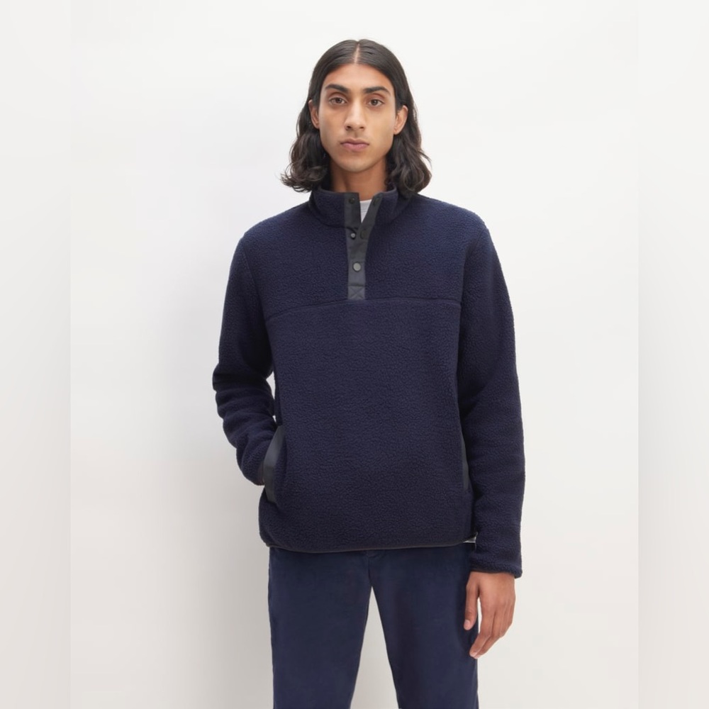 NWT Everlane The Renew Fleece Pullover